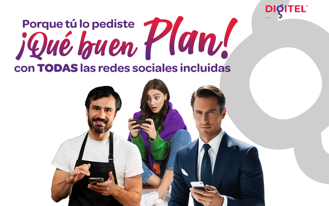 Digitel incluye todas las redes sociales en sus Planes Inteligente Plus