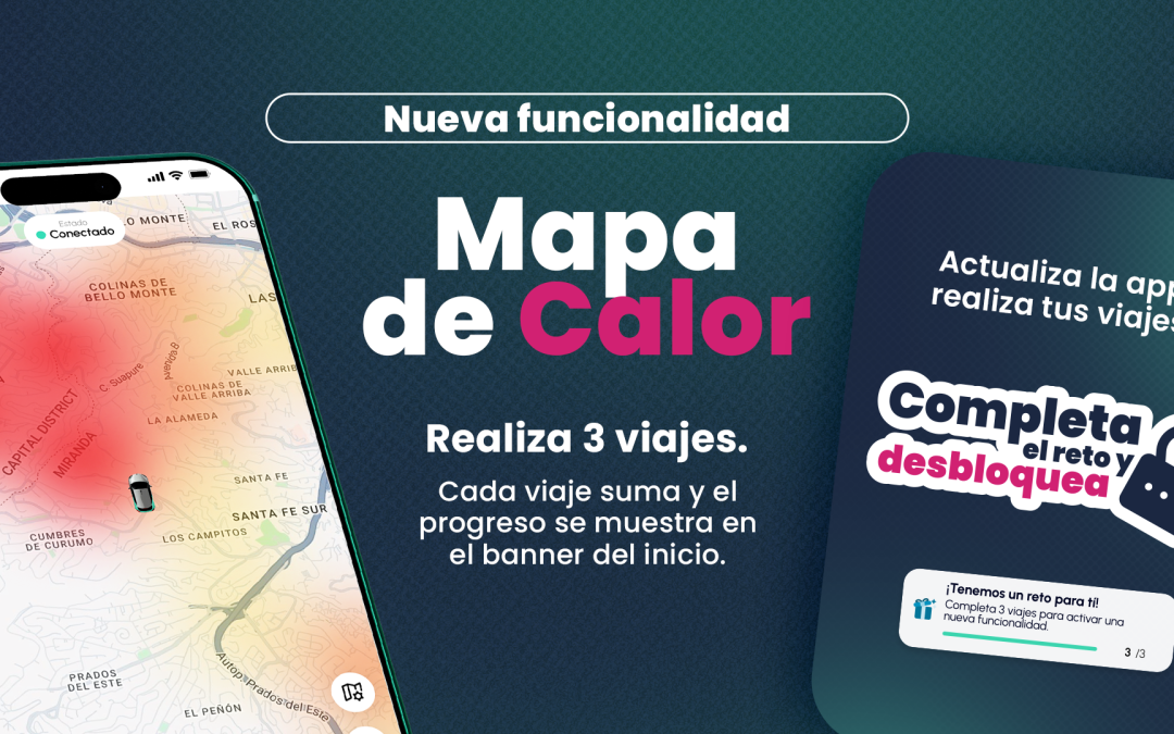 Ridery activa la funcionalidad “Mapa de Calor” para optimizar la movilidad en su plataforma