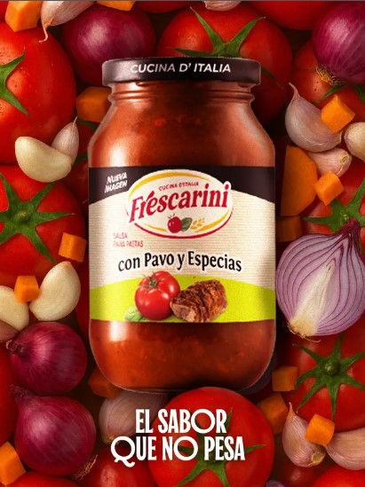 Frescarini TM relanza salsa de pavo y especias, el sabor que no pesa