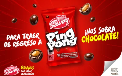 PING PONG® vuelve a los anaqueles venezolanos para celebrar los 85°  aniversario de SAVOY®