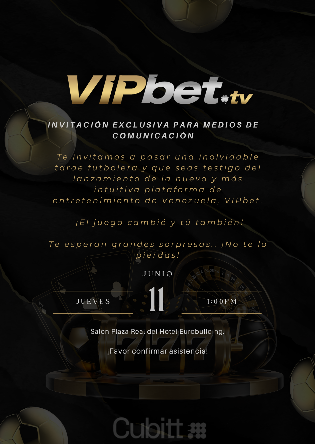 INVITACION LANZAMIENTO VIPBET