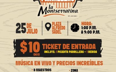 La Montserratina celebra 13 años como pionera del Día de la Parrilla en  la Plaza Alfredo Sadel