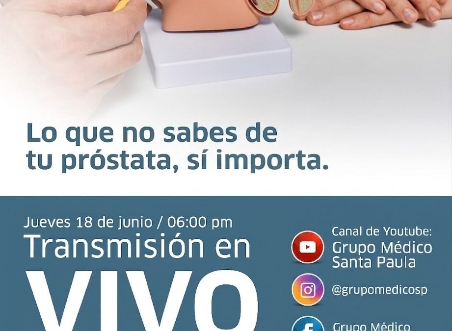 Salud masculina sin mitos: Médicos abordarán En Vivo el cuidado prostático
