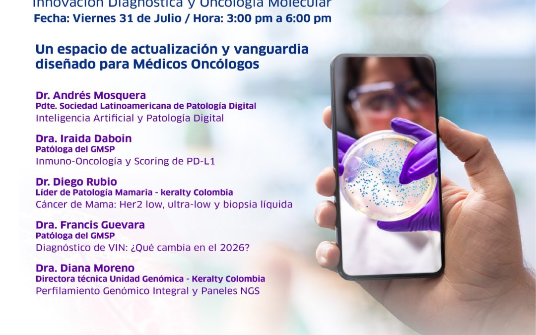 GMSP invita al simposio virtual sobre innovación diagnóstica y oncología molecular