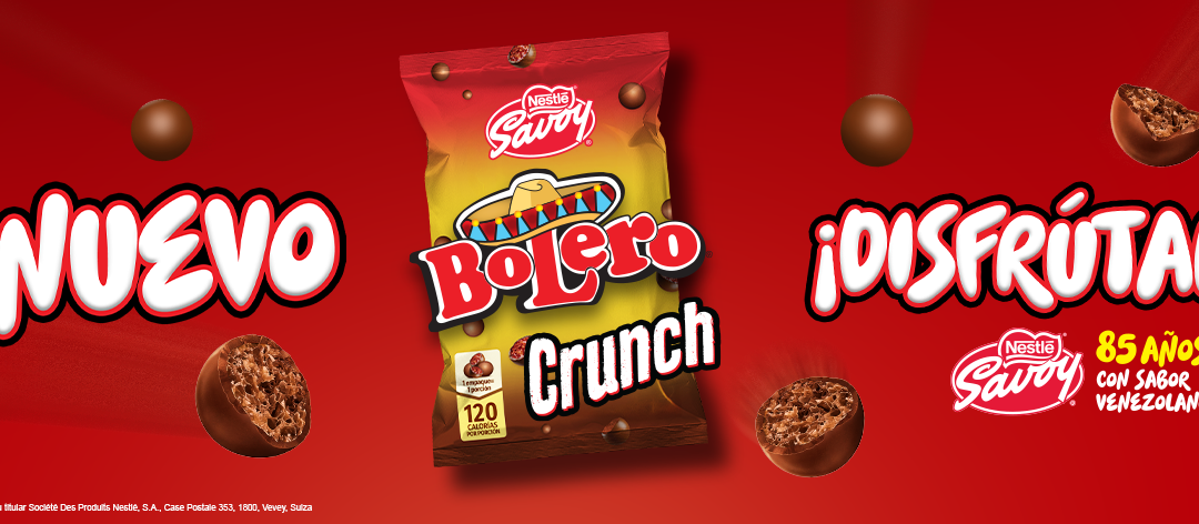 SAVOY® celebra 85 años en Venezuela con el regreso de Bolero®, ahora en versión Crunch