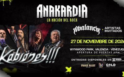 ¡El rock retumba en Venezuela! Festival Anakardia hace historia en Valencia con Los Kabrones y el debut de Avalanch