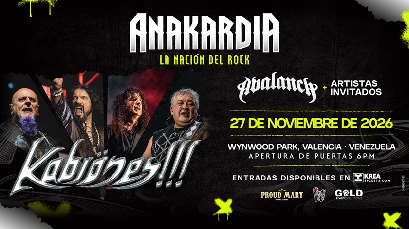 ¡El rock retumba en Venezuela! Festival Anakardia hace historia en Valencia con Los Kabrones y el debut de Avalanch