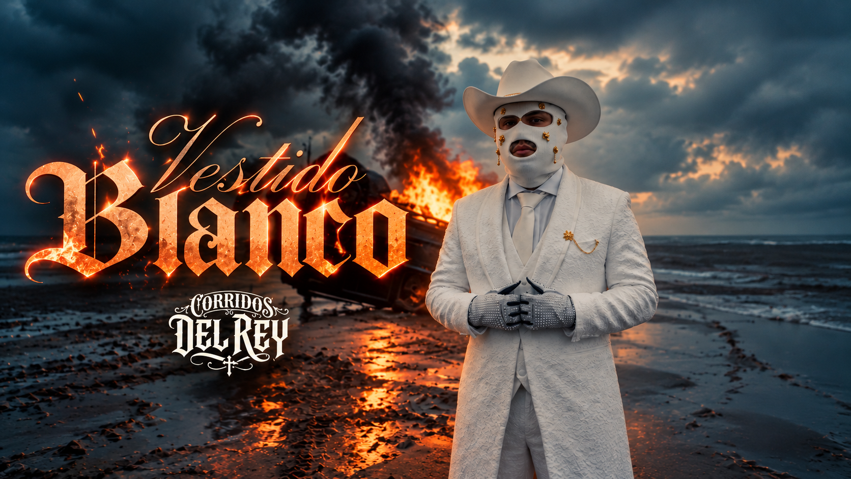 Cover Vestido blanco – Corridos del Rey